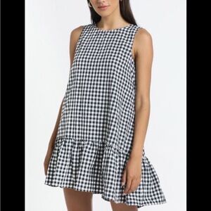 J Crew checkered mini dress